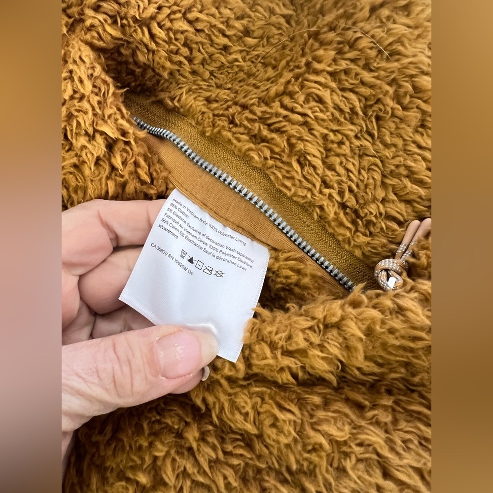 NWOT Lululemon Athletica soft fur reversible Jacket Sherpa Jacket L XL 12 14 - Picture 4 of 10